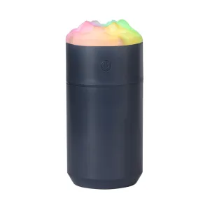 2 Pack | Blue Portable 350ML LED Desk Humidifier | Non-Wet Design | Silent Cool Mist for Home, Office & Car