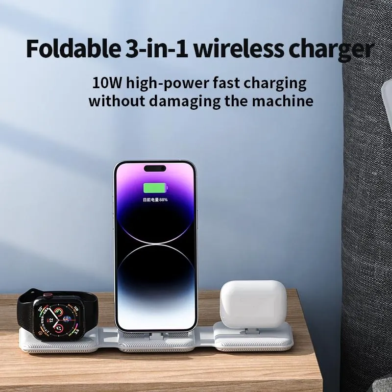 3 In 1 Wireless Charger For Apple Watch Phone & Headset