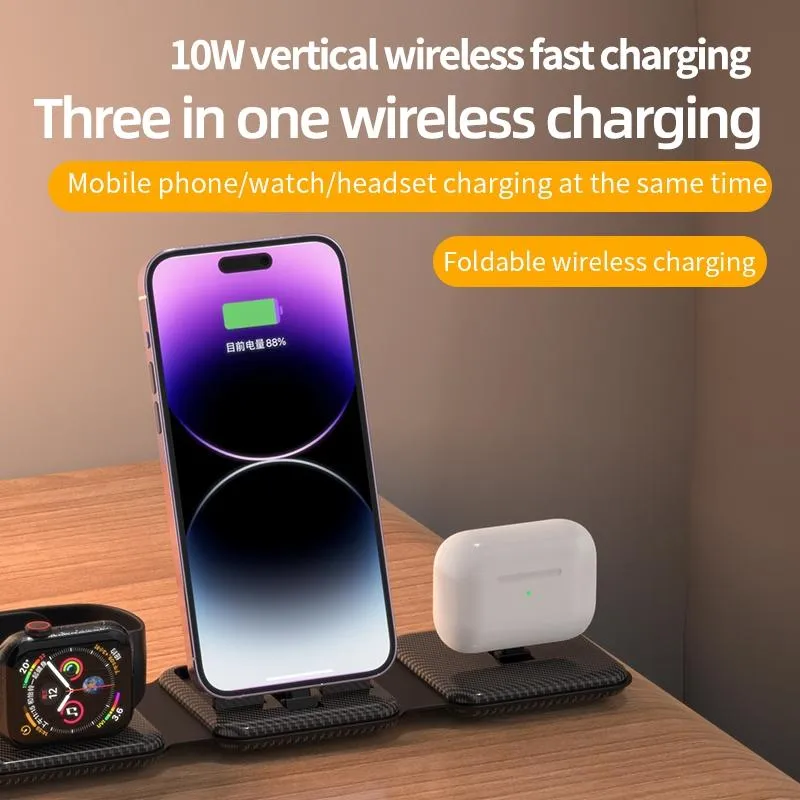 3 In 1 Wireless Charger For Apple Watch Phone & Headset