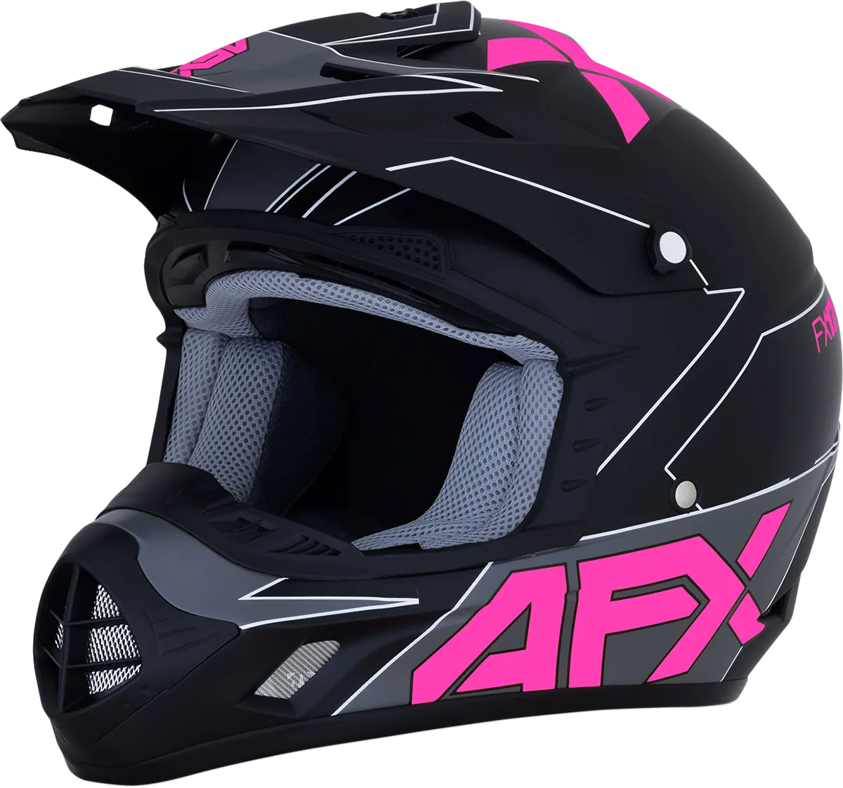 AFX FX-17 Helmet - Aced - Matte Black/Pink - XL 0110-6513