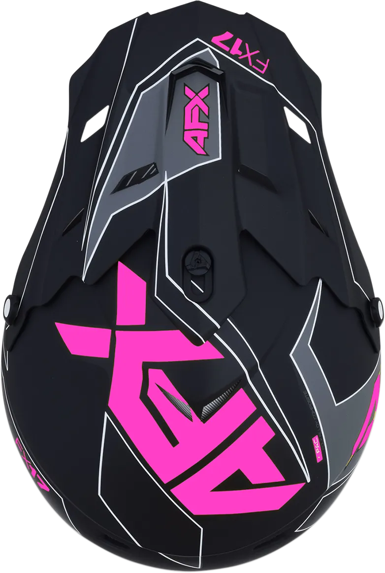 AFX FX-17 Helmet - Aced - Matte Black/Pink - XL 0110-6513