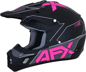 AFX FX-17 Helmet - Aced - Matte Black/Pink - XL 0110-6513