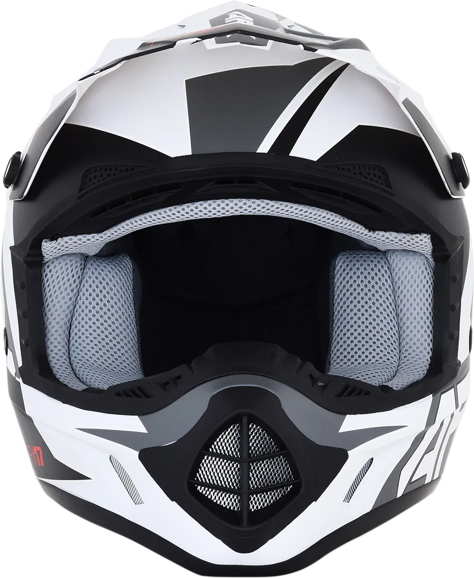 AFX FX-17 Helmet - Aced - Matte White/White - XL 0110-6497