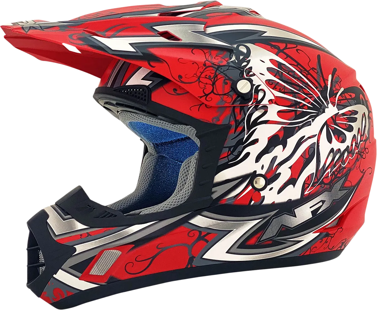 AFX FX-17 Helmet - Butterfly - Matte Ferrari Red - Small 0110-7117