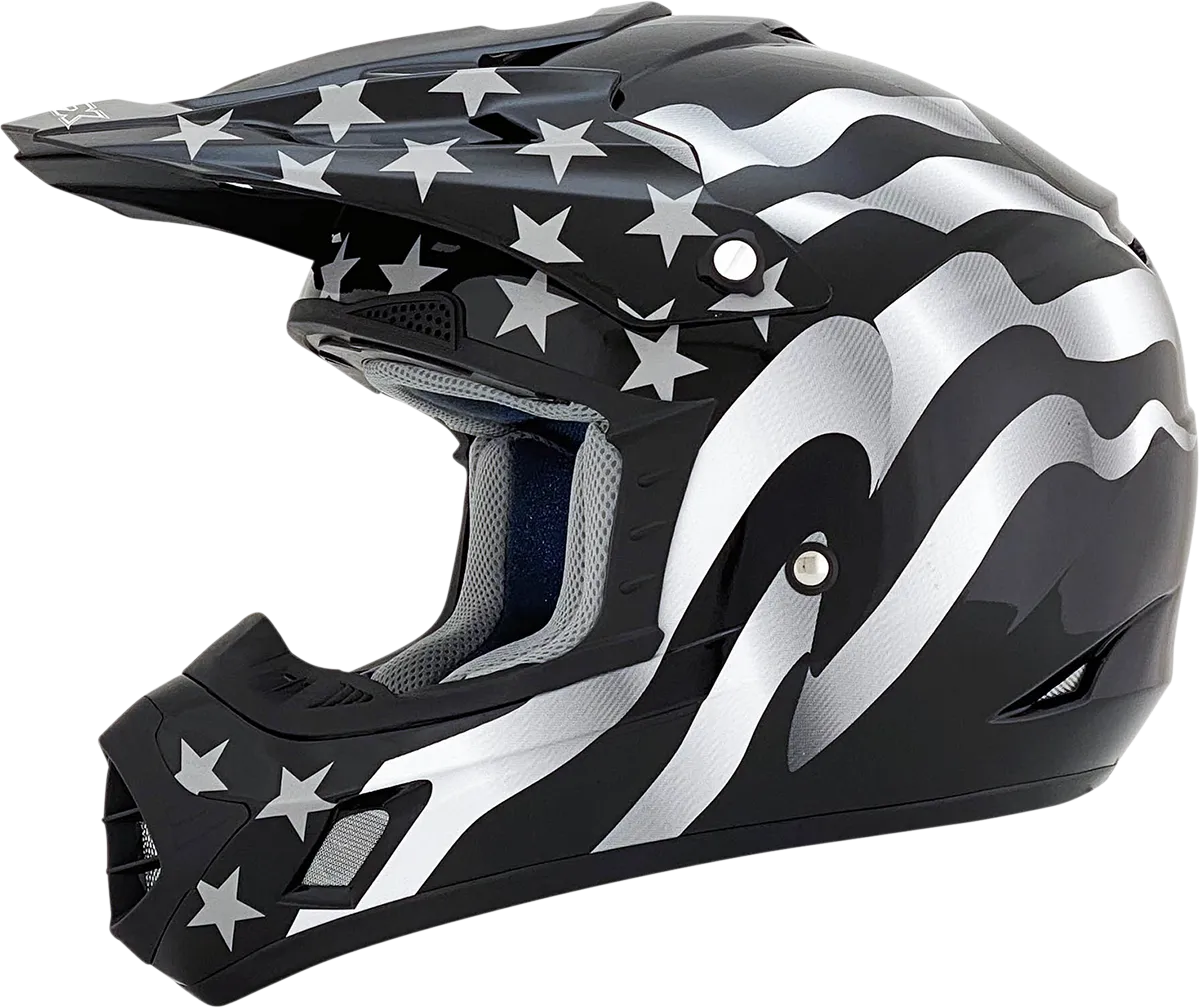 AFX FX-17 Helmet - Flag - Stealth - XS 0110-2362