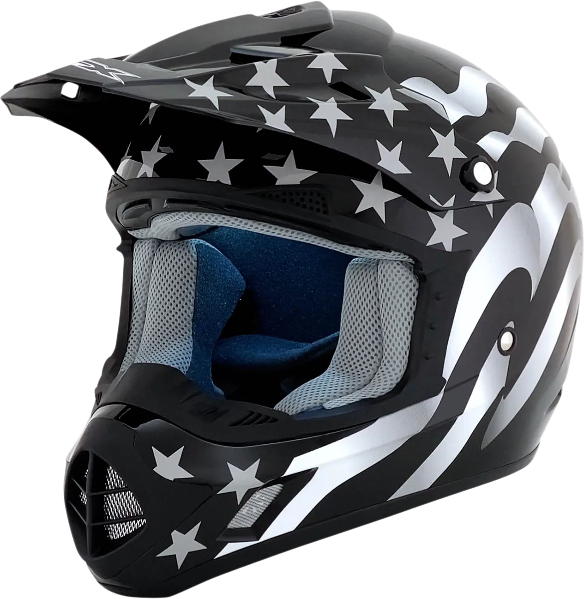 AFX FX-17 Helmet - Flag - Stealth - XS 0110-2362