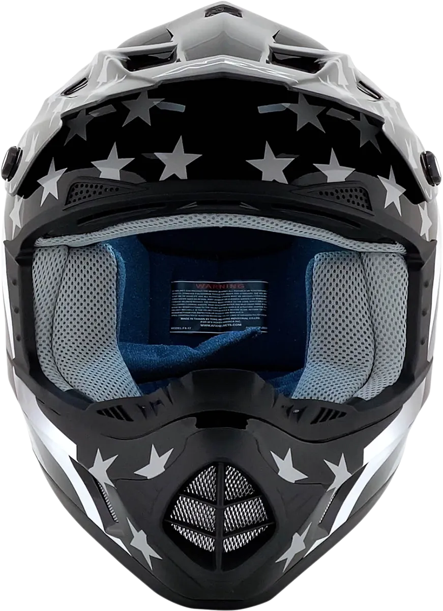 AFX FX-17 Helmet - Flag - Stealth - XS 0110-2362