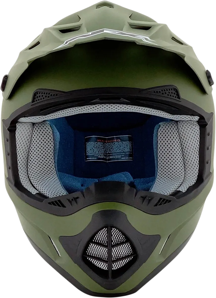 AFX FX-17 Helmet - Flat Olive Drab - XL 0110-4450