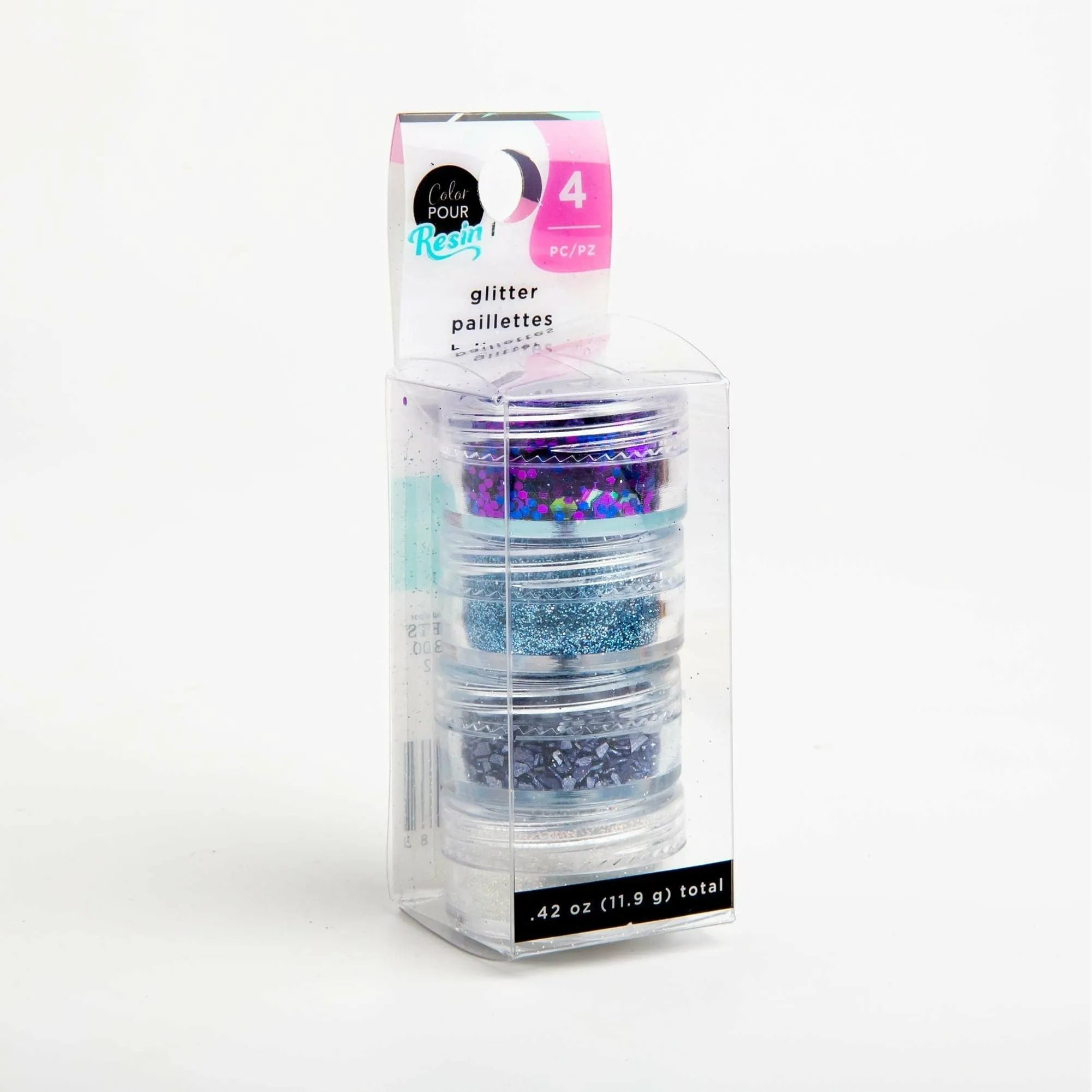American Crafts Color Pour Resin Mix-Ins - Geode - Violet, Black, Iridescent, Turquoise