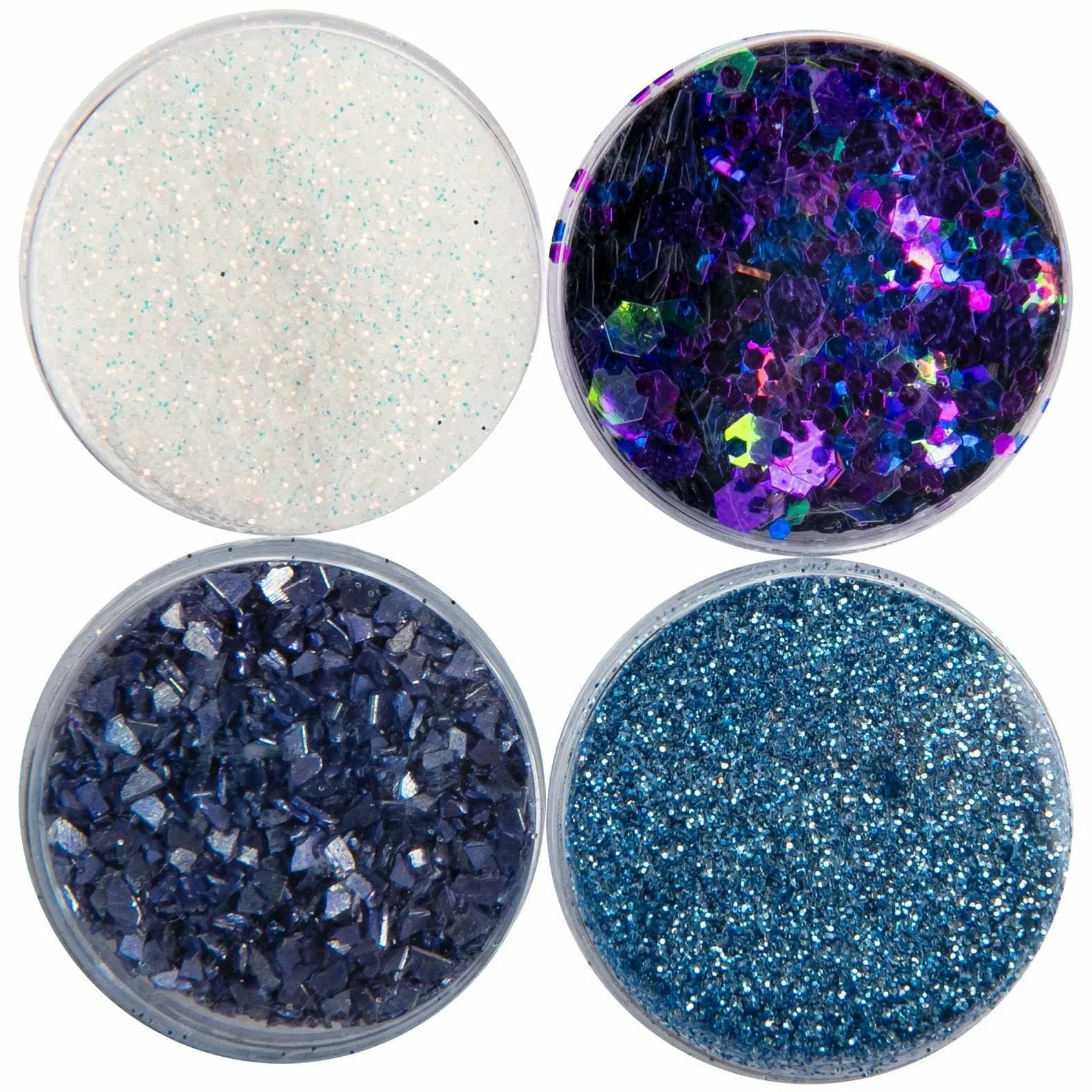 American Crafts Color Pour Resin Mix-Ins - Geode - Violet, Black, Iridescent, Turquoise