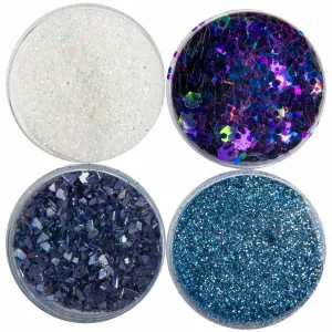 American Crafts Color Pour Resin Mix-Ins - Geode - Violet, Black, Iridescent, Turquoise