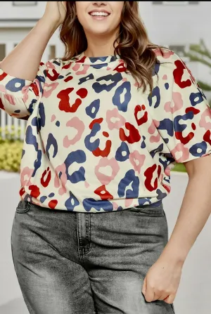 Carson Leopard Print Top