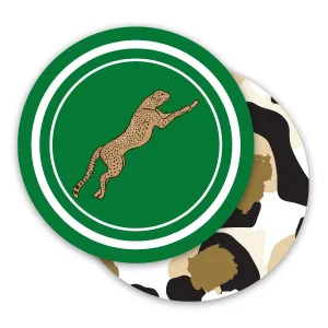 Classic Cheetah Round Paper Coasters