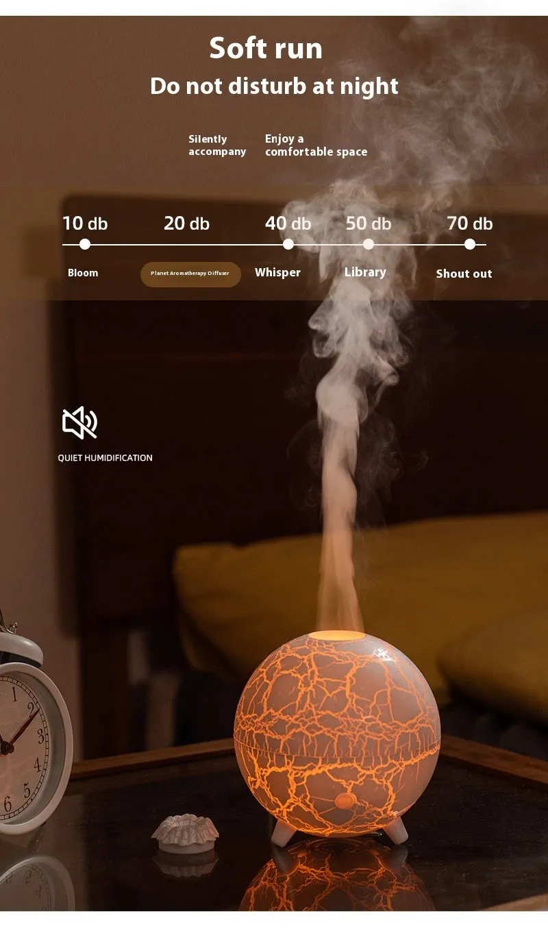 Colorful Planet Atmosphere Lamp USB Humidifier And Essential Oil Diffuser