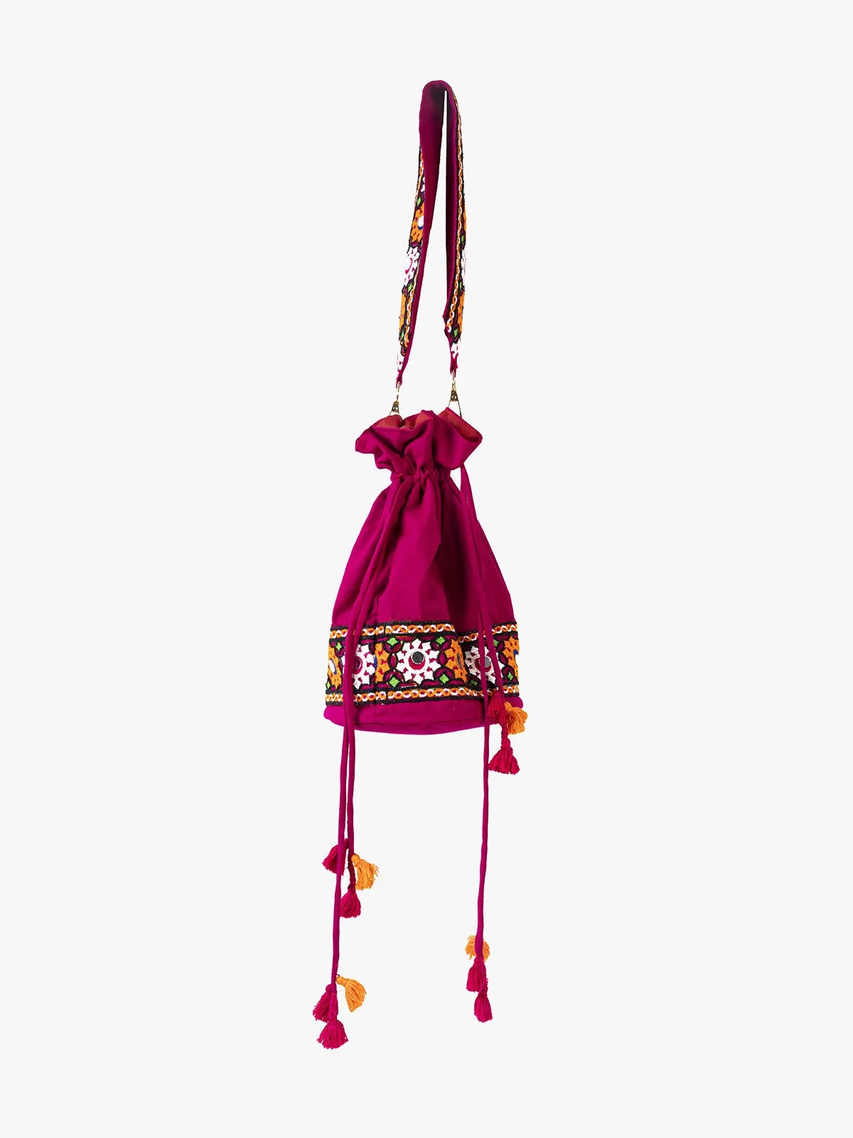 Embroidered Patch Work Potli Bag