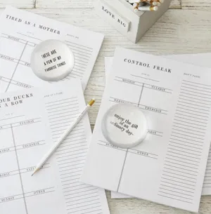 Face to Face Paper Weights