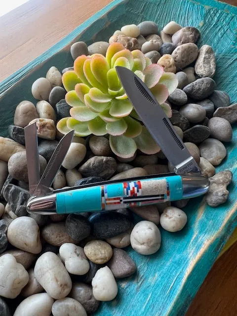 Kendall Turquoise Inlay 1.5" Knife