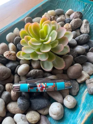 Kendall Turquoise Inlay 1.5" Knife