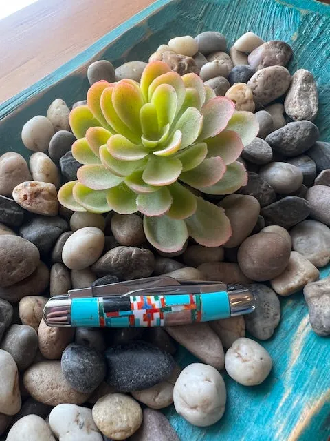 Kendall Turquoise Inlay 1.5" Knife