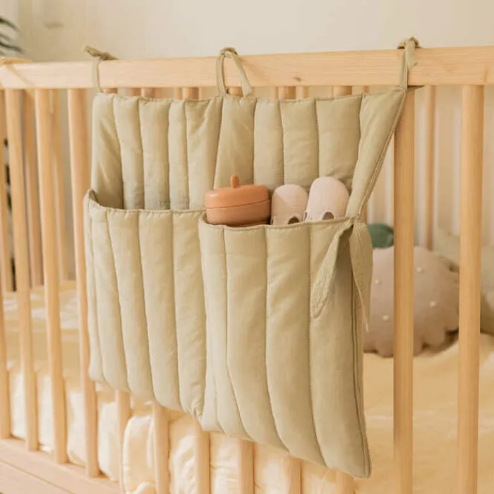 Lorena Canals Baby Crib Pocket Hanger Olive Green