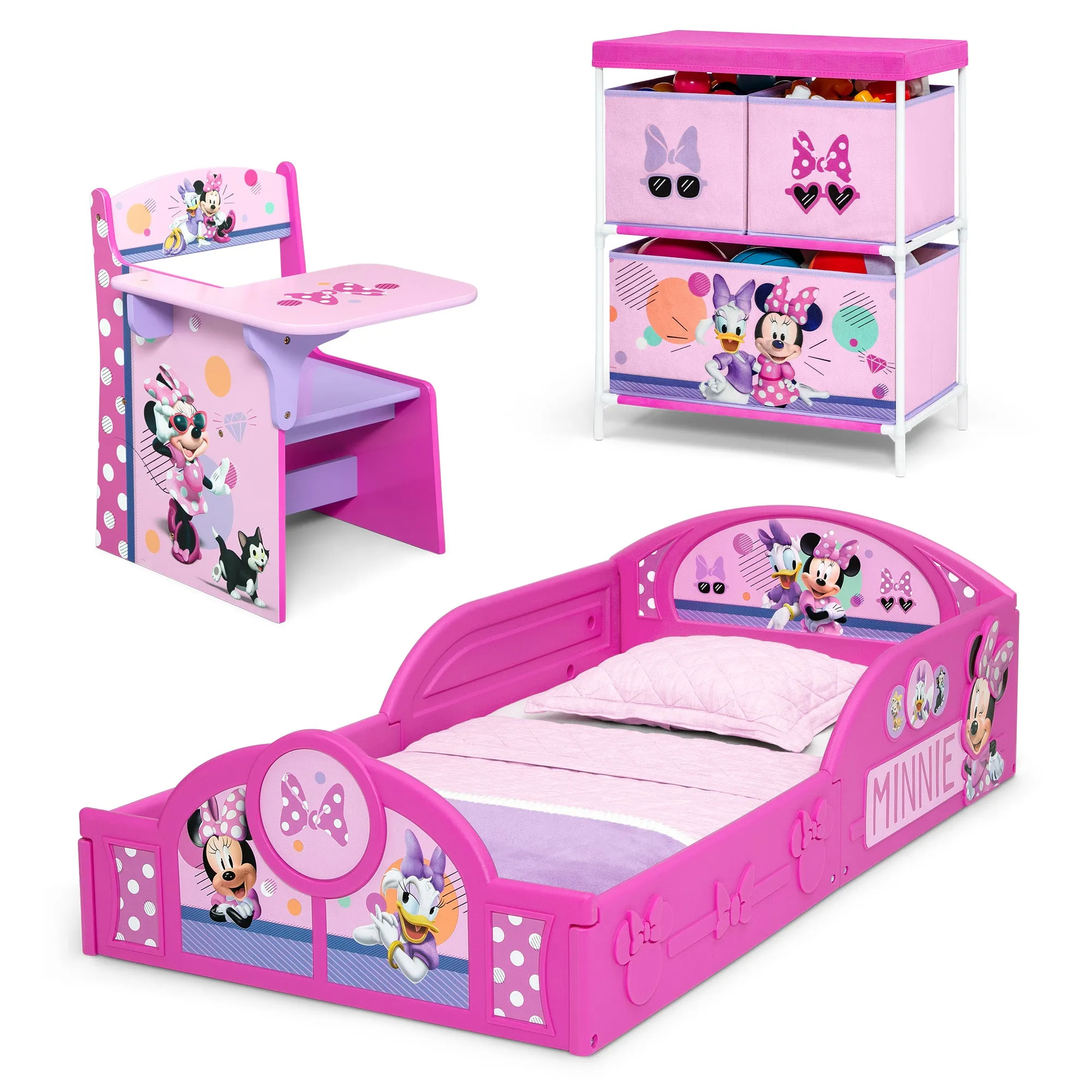 Minnie Mouse 3-Piece Toddler Bedroom Set