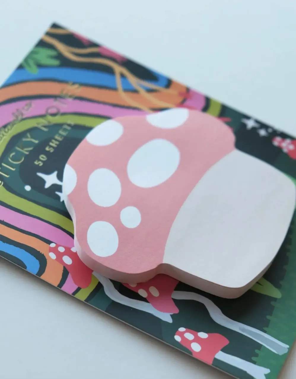 Mushroom Die-Cut Sticky Note Pad