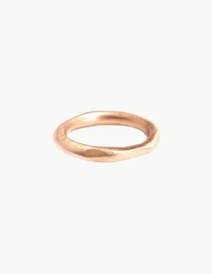 Organic Round Rose Gold Band