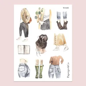 PAPERGEEK Fashion Girl Stickers 103
