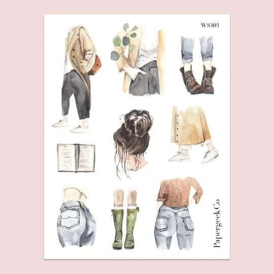 PAPERGEEK Fashion Girl Stickers 103