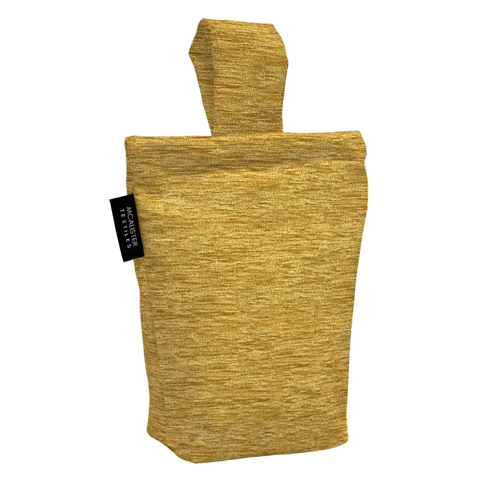 Plain Chenille Yellow Door Stop