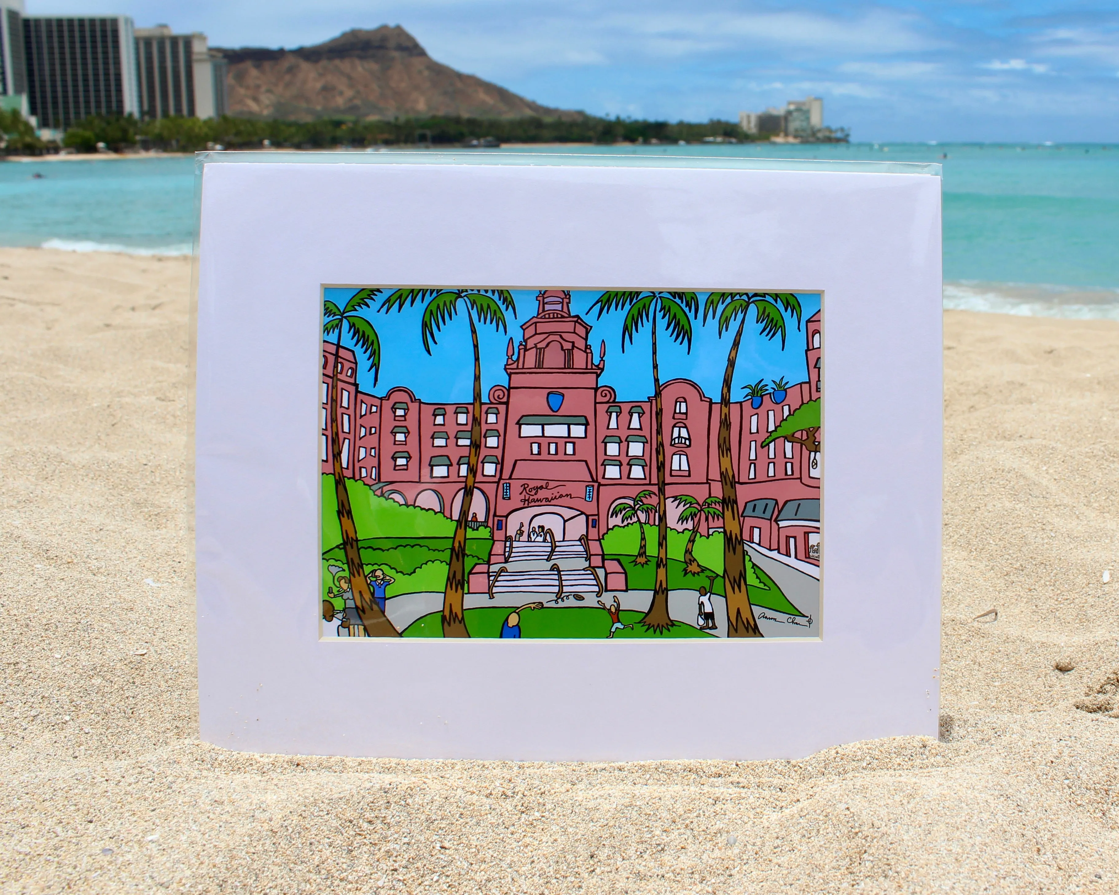 "Royal Hawaiian Coconut Grove" Aaron Char Art
