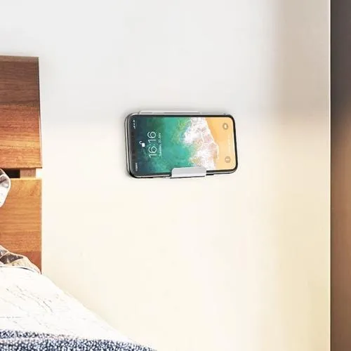 Silver Wall Mount - Most Cell Phones and Tablets up to 9"