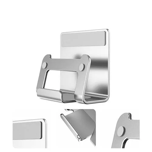 Silver Wall Mount - Most Cell Phones and Tablets up to 9"
