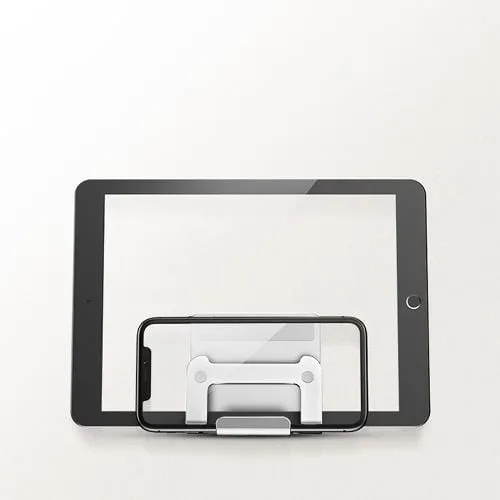 Silver Wall Mount - Most Cell Phones and Tablets up to 9"