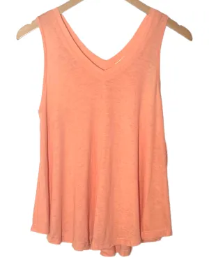 Soft Autumn Coral Shrimp Double V-Neck Top