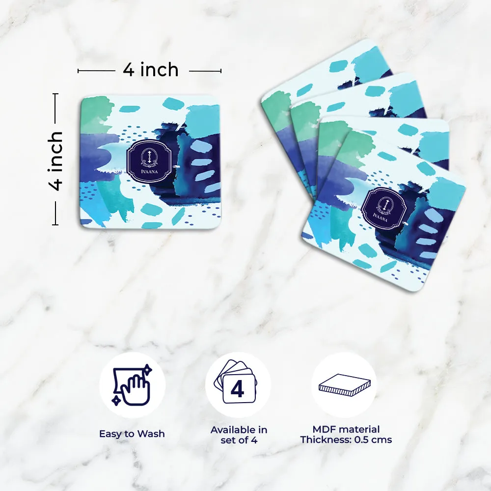 Whimsy Washes Tableware Set (4 Placemats & 4 Casters)