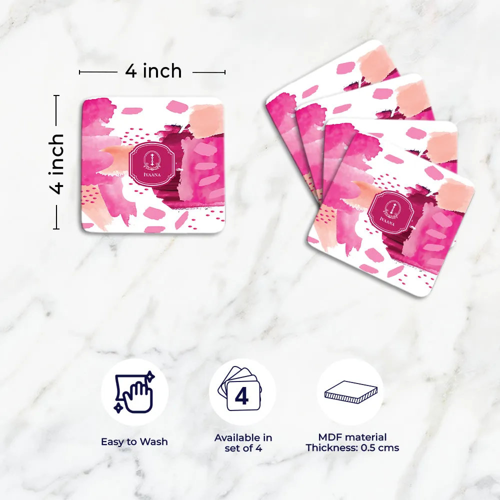 Whimsy Washes Tableware Set (4 Placemats & 4 Casters)