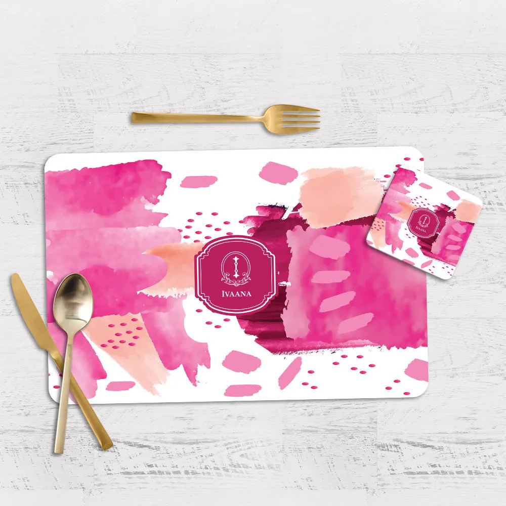 Whimsy Washes Tableware Set (4 Placemats & 4 Casters)